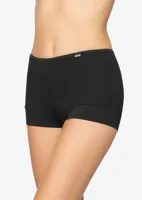 3844 dames boxershort microfiber - Dames polyamide hoge onderbroek - Badstof kruisje - ondergoed