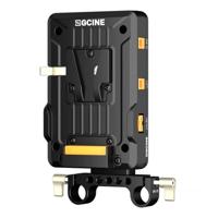 ZGCINE Tiltable V-mount Plate on 15mm rod mount ZGCINE Tiltable V-mount Plate on 15mm rod mount