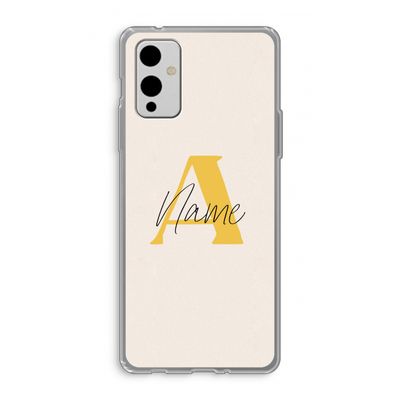 Amber Script: OnePlus 9 Transparant Hoesje