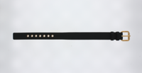 Horlogeband Marc by Marc Jacobs MBM1227 Onderliggend Leder Zwart 14mm