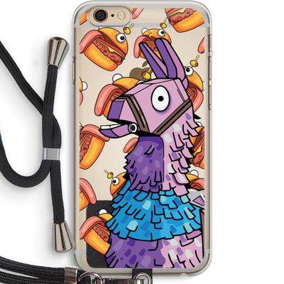 Loot Burger: iPhone 6 PLUS / 6S PLUS Transparant Hoesje met koord