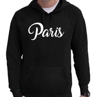 Parijs hooded sweater zwart met Paris bedrukking voor heren 2XL  -