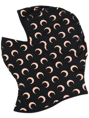Marine Serre cagoule à imprimé Regenerated Moon - Noir