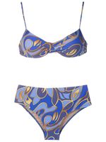 Lygia & Nanny bikini à imprimé graphique - Bleu - thumbnail