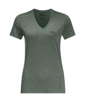 Jack wolfskin Crosstail T-shirt Dames Eucalyptus S