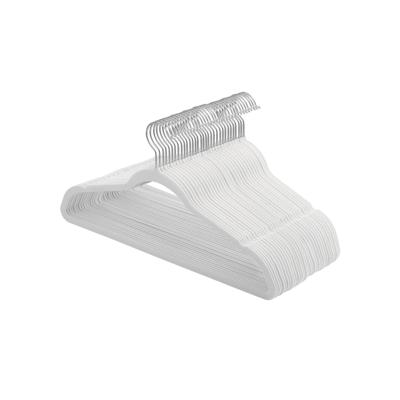 Fluwelen hanger met draaibare haak, Wit / 30