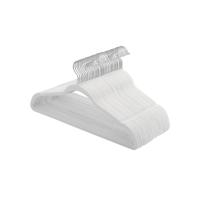 Fluwelen hanger met draaibare haak, Wit / 30