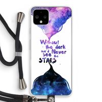 Stars quote: Pixel 4 Transparant Hoesje met koord