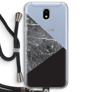 Combinatie marmer: Samsung Galaxy J5 (2017) Transparant Hoesje met koord