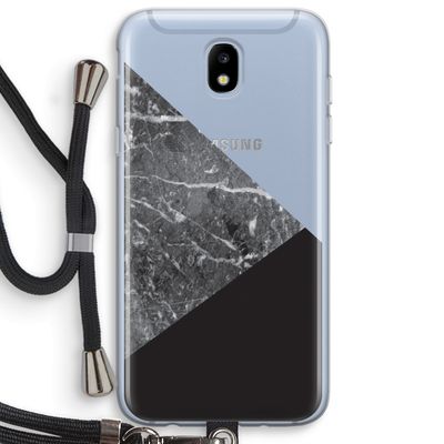 Combinatie marmer: Samsung Galaxy J5 (2017) Transparant Hoesje met koord