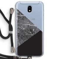 Combinatie marmer: Samsung Galaxy J5 (2017) Transparant Hoesje met koord
