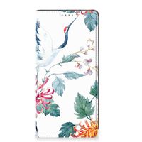 Samsung Galaxy A34 Hoesje maken Bird Flowers - thumbnail