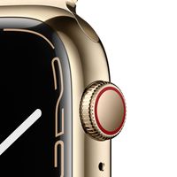 Apple Watch 7 LTE MKJY3FD/A - roestvrij staal, Milanese lus, 45 mm - goud - thumbnail