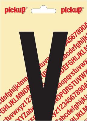 Plakletter Nobel Sticker zwarte letter V - Pickup