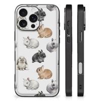 Dierenprint Telefoonhoesje voor iPhone 16 Pro Konijntjes