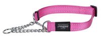 Rogz for dogs fanbelt halfslip halsband roze (20 MMX34-56 CM)