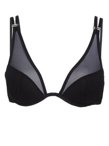 Karl Lagerfeld soutien-gorge en tulle - Noir