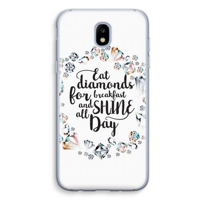 Diamonds: Samsung Galaxy J5 (2017) Transparant Hoesje