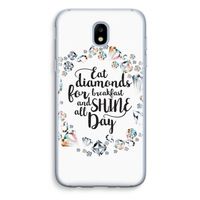 Diamonds: Samsung Galaxy J5 (2017) Transparant Hoesje