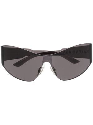 Balenciaga Eyewear lunettes de soleil à monture transparente - Noir