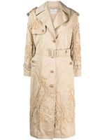 Ermanno Scervino trench à broderies - Tons neutres