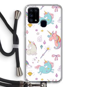 Fantasiewereld: Samsung Galaxy M31 Transparant Hoesje met koord
