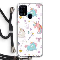 Fantasiewereld: Samsung Galaxy M31 Transparant Hoesje met koord