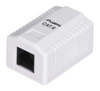 LANBERG OPBOUW CAT.6 1XRJ45 CONTACTDOOS WIT