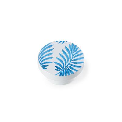 Deurknop Rei e295 Cirkelvormig Blauw beukenhout 2 Stuks (Ø 40 x 22 mm)