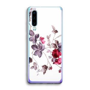 Mooie bloemen: Huawei P30 Transparant Hoesje
