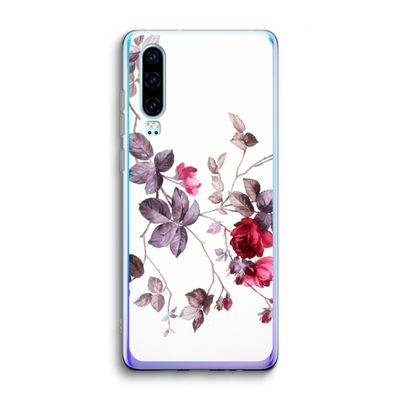 Mooie bloemen: Huawei P30 Transparant Hoesje
