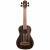 Kala U-Bass Striped Ebony, Fretted, Metal Round Wound Strings bas-ukelele met deluxe gigbag