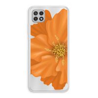 Orange Ellila flower: Samsung Galaxy A22 4G Transparant Hoesje