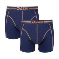 Zaccini 2- Pack Boxershorts Navy Orange