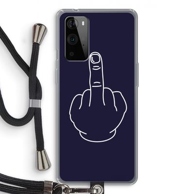 F**k U: OnePlus 9 Pro Transparant Hoesje met koord