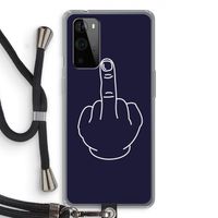 F**k U: OnePlus 9 Pro Transparant Hoesje met koord