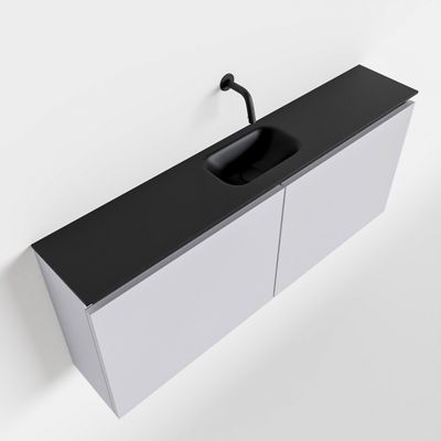 Toiletmeubel Mondiaz Ture | 120 cm | Meubelkleur Cale | Eden wastafel Urban Midden | Zonder kraangat