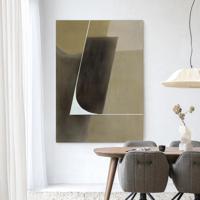 Urban Cotton Wandkleed 'Gentleness' 80 x 110cm in Frame - black