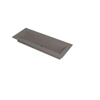 INK Kraft Wastafel Enkele Bak Zonder Kraangat - 1200x450x10 mm - Quartz Beton