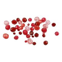 Creativ Company Facetkralen mix rood harmonie, 45 gram
