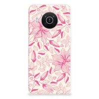 Nokia X10 | X20 TPU Case Pink Flowers - thumbnail
