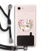 GRL PWR Flower: Pixel 3 XL Transparant Hoesje met koord