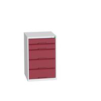 Bott Verso Schuifladenkast | 525x550x800mm | 5 Laden | RAL 3004 - 16925012.24