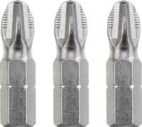 Schroefbit philips Nr. 1 25 mm 1/4 inch 3 stuks kaart - Eurofix