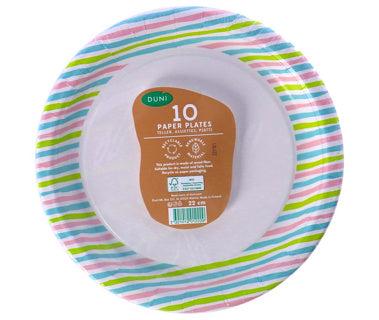 Borden Stripes Multi 22 cm 10 stuks