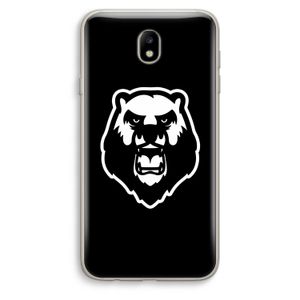 Angry Bear (black): Samsung Galaxy J7 (2017) Transparant Hoesje