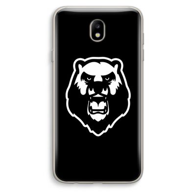 Angry Bear (black): Samsung Galaxy J7 (2017) Transparant Hoesje