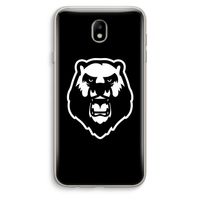 Angry Bear (black): Samsung Galaxy J7 (2017) Transparant Hoesje
