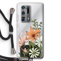 Floral bouquet: Huawei P40 Pro Plus Transparant Hoesje met koord