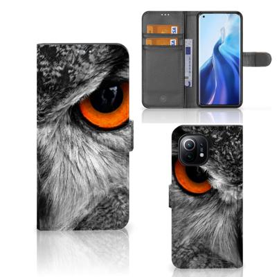 Xiaomi Mi 11 | Telefoonhoesje | Met pasjeshouder | Uil